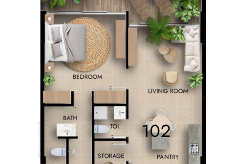 Apartment sa Arjan, Dubai, UAE 1 silid, 41 sq.m. № 732645 - larawan 8