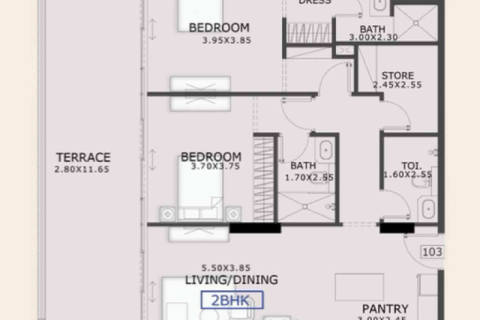 Leilighet til salgs i Jumeirah Village Circle, Dubai, Emiratene 1 rom, 39 kvm Nr. 732648 - Foto 8