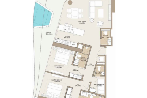 Apartman u City of Arabia, Dubai, UAE 1 soba, 37 m2 Br. 732644 - fotografija 9