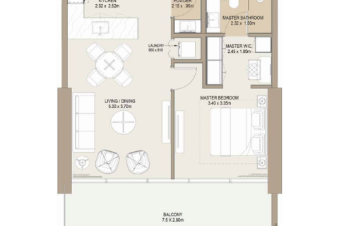 Apartman u City of Arabia, Dubai, UAE 1 soba, 37 m2 Br. 732644 - fotografija 8