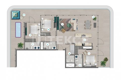 Al Marjan Island, Ras Al Khaimah, BAE’de satılık daire 2 yatak odası, 123 m&sup2; No 590899 - fotoğraf 10