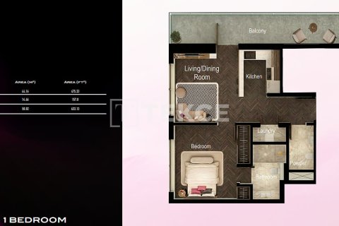 Lakás itt: Al Satwa, Dubai, EAE, 1 hálószoba, 51 m², azonosító: 720383 - fénykép 18