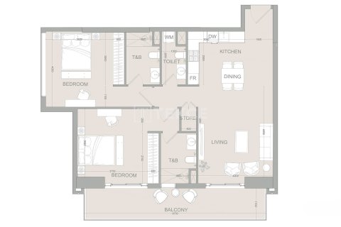 Huoneisto Dubai Sports City, Arabiemiraatit 2 makuuhuonetta, 118 m2 № 720385 - kuva 14