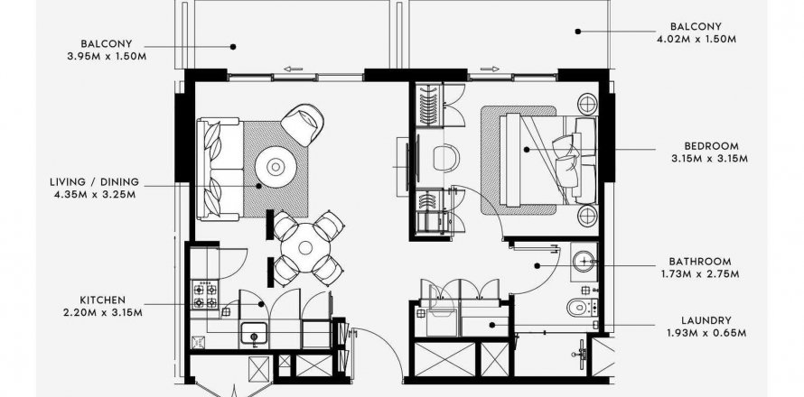 Apartamento BINGHATTI CRESCENT en Dubai Studio City, Dubai, EAU 1 dormitorio, 62.96 m² № 502154