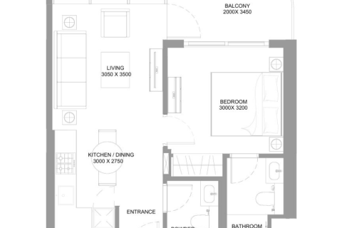 Huoneisto Umm Al Quwain, Arabiemiraatit 1 makuuhuone, 48 m2 № 690225 - kuva 7