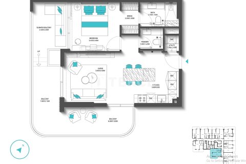 Appartamento in vendita a Dubai, EAU 2 camere da letto, 114 mq. № 691867 - foto 29