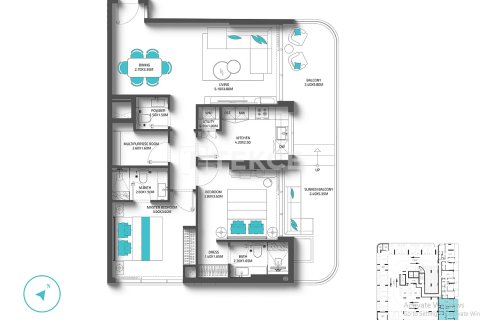 Appartamento in vendita a Dubai, EAU 2 camere da letto, 114 mq. № 691867 - foto 30