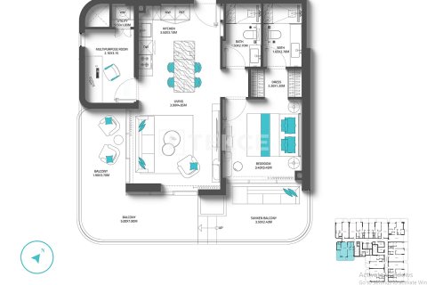 Appartamento in vendita a Dubai, EAU 2 camere da letto, 114 mq. № 691867 - foto 27