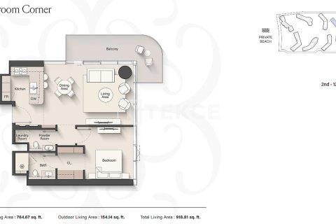 Leilighet til salgs i Dubai, Emiratene 2 soverom, 119 kvm Nr. 691863 - Foto 20