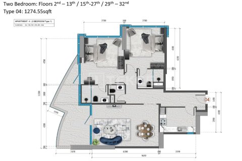 Пәтер Аль-Рим, Абу-Даби, БАӘ-да 2 жатын бөлмелер, 127 м² № 571618 - фото 13