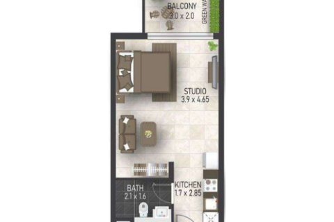 Apartment in Jumeirah Village Circle, Dubai, UAE 1 bedroom, 36 sq.m. № 732724 - photo 6