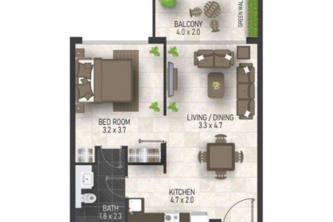 Apartment in Jumeirah Village Circle, Dubai, UAE 1 bedroom, 36 sq.m. № 732724 - photo 7