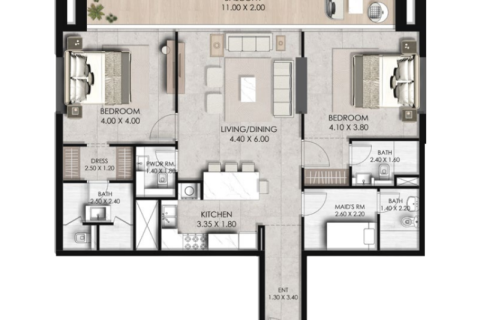 Купить квартиру в Dubai Sports City, Дубай, ОАЭ 1 комната, 40м2, № 732726 - фото 7