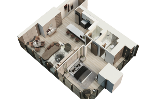 Jumeirah Lake Towers, Dubai, BAE’de satılık daire 1 oda, 36 m&sup2; No 732723 - fotoğraf 9