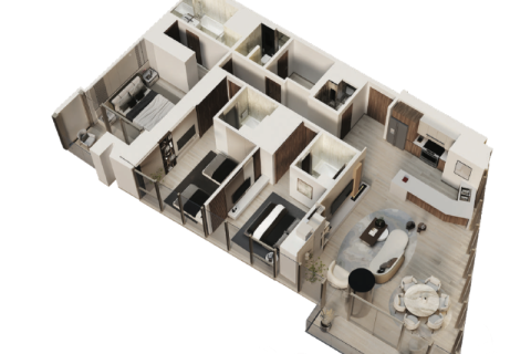 Jumeirah Lake Towers, Dubai, BAE’de satılık daire 1 oda, 36 m&sup2; No 732723 - fotoğraf 11