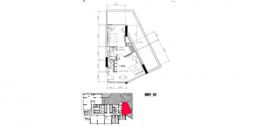 Apartment sa KIARA sa DAMAC Hills (Akoya by DAMAC), Dubai, UAE 1 silid-tulugan, 105.03 sq.m. № 383663