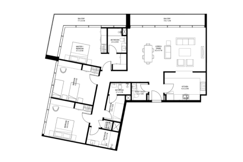Aljada, Sharjah, UAE의 판매용 아파트 침실 1개, 67제곱미터 번호 689780 - 사진 7