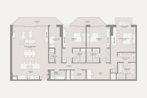 Apartament na sprzedaż w Abu Dhabi, ZEA 1 sypialnia, nr 689782 - zdjęcie 11