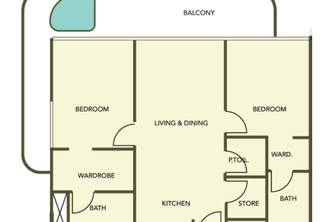Apartament na sprzedaż w Dubai Land, Dubai, ZEA 1 pokój, 36 mkw., nr 732418 - zdjęcie 6