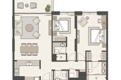 Apartament na sprzedaż w Dubai, ZEA 1 sypialnia, 86 mkw., nr 704675 - zdjęcie 9