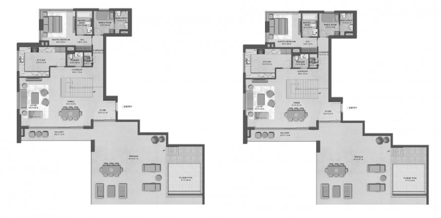Dzīvoklis Distrikt City of Arabia, Dubaijā, AAE 3 istabas, 329.99 m2 Nr. 617452