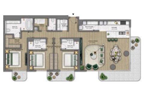 Apartment til salg i Maritime City, Dubai, UAE 1 soveværelse, 78 kvm № 704477 - foto 20