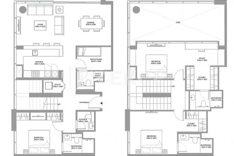 Дуплекс Умм-эль-Кайвайн, БАӘ-да 3 жатын бөлмелер, 187 м² № 582446 - фото 11