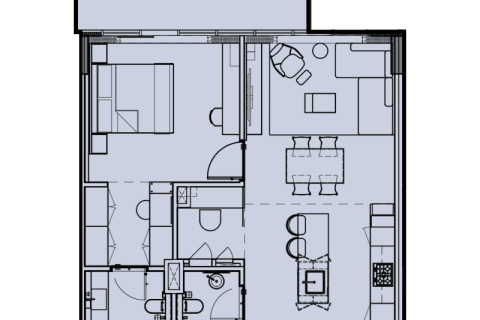 Apartament na sprzedaż w Dubai, ZEA 1 sypialnia, 55 mkw., nr 690155 - zdjęcie 6