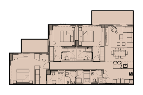 Apartament na sprzedaż w Dubai, ZEA 1 sypialnia, 55 mkw., nr 690155 - zdjęcie 8