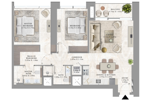 Apartment in Dubai Creek Harbour (The Lagoons), UAE 1 bedroom, 68 sq.m. № 690207 - photo 5