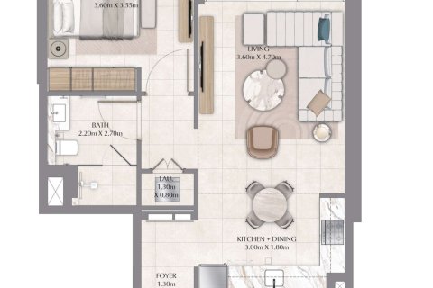Apartament në Business Bay, Dubai, Emiratet e Bashkuara Arabe 1 dhomë gjumi, 68 m2. № 704649 - Foto 6