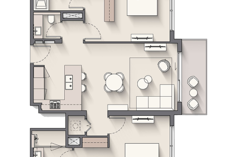 Apartment in Dubai South (Dubai World Central), UAE 1 room, 41 sq.m. № 689721 - photo 9