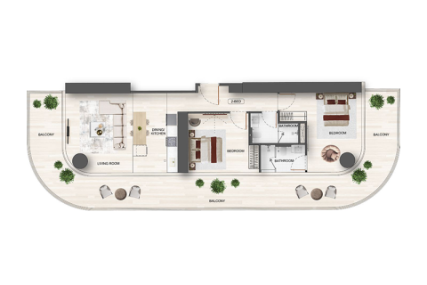 Apartamento para venda em Jumeirah Village Triangle, Dubai, EAU 1 quarto, 122 m2 № 689719 - foto 9