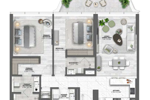 Apartament na sprzedaż w Palm Jumeirah, Dubai, ZEA 1 sypialnia, 79 mkw., nr 689716 - zdjęcie 10