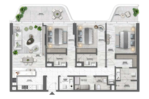 Apartament na sprzedaż w Palm Jumeirah, Dubai, ZEA 1 sypialnia, 79 mkw., nr 689716 - zdjęcie 11