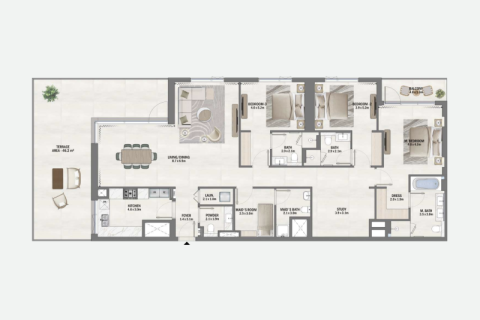 Apartament na sprzedaż w Dubai South (Dubai World Central), Dubai, ZEA 1 sypialnia, 78 mkw., nr 732707 - zdjęcie 6