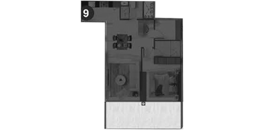 Appartement à Maritime City, Dubai, EAU: 1 chambre, 87.8 m2 № 646073