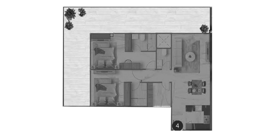 Apartment i Maritime City, Dubai, UAE 2 soveværelser, 153.8 kvm № 646075