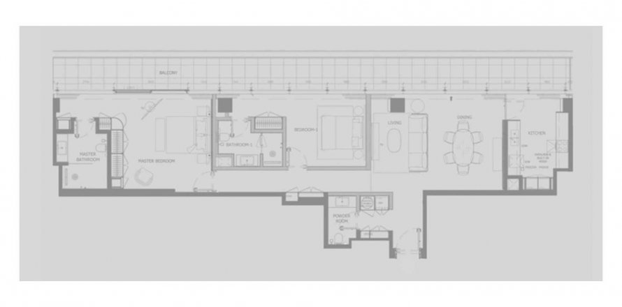 Byt v EDEN HOUSE THE PARK v Al Wasl, Dubai, SAE 2 ložnice, 179.42 m² Č.: 548633