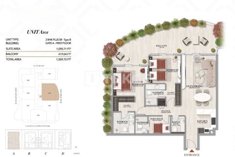 Apartment sa Mohammed Bin Rashid City, Dubai, UAE 2 silid-tulugan, 140 sq.m. № 760616 - larawan 28
