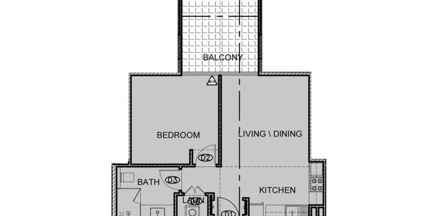 Dzīvoklis X 11 Dubai South (Dubai World Central)jā, AAE 1 istaba, 58 m2 Nr. 698593