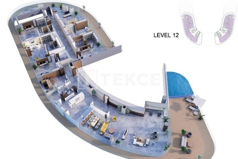 Leilighet til salgs i Al Marjan Island, Ras Al Khaimah, Emiratene 3 soverom, 311 kvm Nr. 535534 - Foto 25