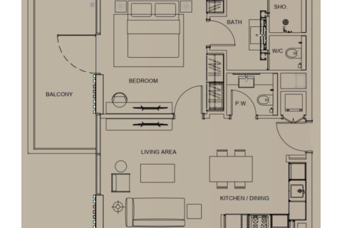 Apartment til salg i Al Furjan, Dubai, UAE 1 værelse, 37 kvm № 732520 - foto 7
