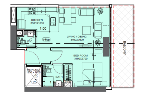 Appartement à vendre à  Jumeirah Village Circle, Dubai, EAU 1 chambre, 57 m2 № 732515 - photo 7