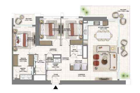 Apartment in Dubai Creek Harbour (The Lagoons), UAE 1 bedroom, 71 sq.m. № 689714 - photo 4