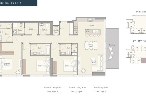 Пәтер THE QUAYSIDE RESIDENCES, Бизнес-Бэй, Дубай, БАӘ-да 1 бөлме, 50 м² № 704879 - фото 10