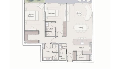 Penthouse lakás az OCEAN HOUSE lakóparkban itt: Palm Jumeirah, Dubai, EAE, 5 hálószoba, 1304 m², azonosító: 704878 - fénykép 8