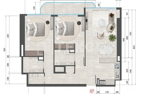 דירה למכירה ב Jumeirah Village Triangle, Dubai, איחוד האמירויות  2 חדרי שינה, 115 מ"ר, מספר 554954 - תמונה 12