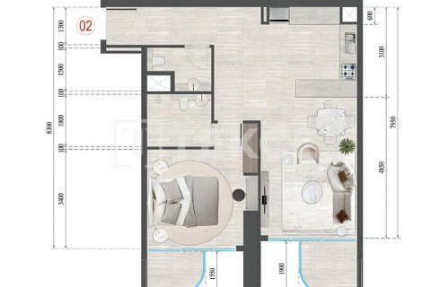 דירה למכירה ב Jumeirah Village Triangle, Dubai, איחוד האמירויות  2 חדרי שינה, 115 מ"ר, מספר 554954 - תמונה 11