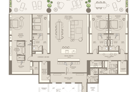 Vila u gradu Sheikh Zayed Road, Dubai, UAE 2 spavaće sobe, 332 m2 Br. 690078 - Slika 9